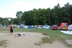 Das Zeltlager der Kreisjugendfeuerwehr auf dem Campingplatz Forsthof Schwarz.