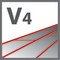 V4 – biselado en los 4 bordes