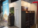 Exhibits of KRONOTEX (right) and My Floor (left) laminate decors