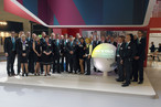 The team of the SWISS KRONO GROUP at interzum 2015